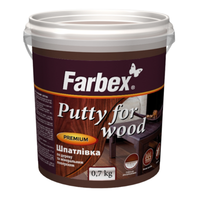 Glet pentru suprafețe din lemn și minerale TM Farbex stejar-0,7 kg
