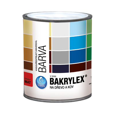 EMAL P/U LEMN SI METALL BAKRYLEX UNIVERSAL MAT NEGRU V2066 0199  0.7KG