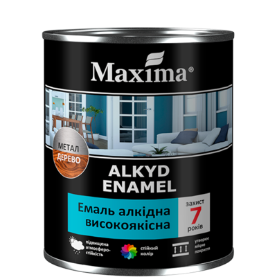 Эмаль алкидная высококачественная MAXIMA ореховая-2,3 кг