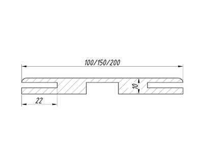 Bară telescopica MDA ECO 2070*150*10 (GREI)