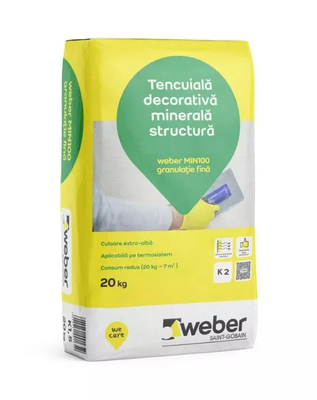 TENCUIALA DECORATIVA WEBER MIN 100 K2 20kg