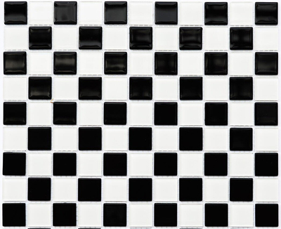 МОЗАЙКА GM 4002 CC BLACK/WHITE 30*30