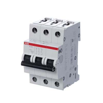  Автоматический выключатель ABB S203 3P 10А (С) 6kA