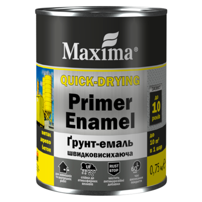 ГРУНТ-ЭМАЛЬ БЫСТРОСОХНУЩАЯ MAXIMA СИНЯЯ - 0,75 кг