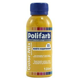 Колорант Color-mix 11 желто-коричневый TM Polifarb 120мл