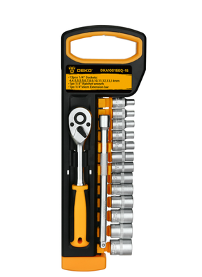 НАБОР ГОЛОВОК С ТРЕЩЕТКОЙ (13шт) DEKO DKA1001SEQ-15