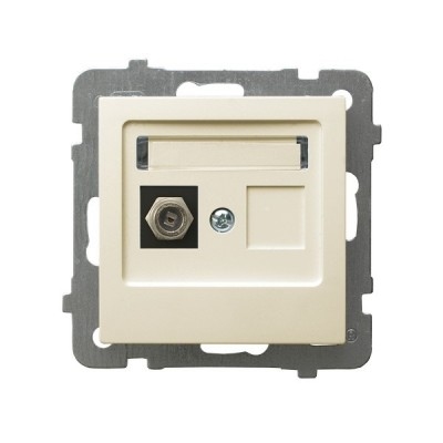 PRIZA UNITARA TV TIP F ECRU  GPA-1GF/m/27 AS