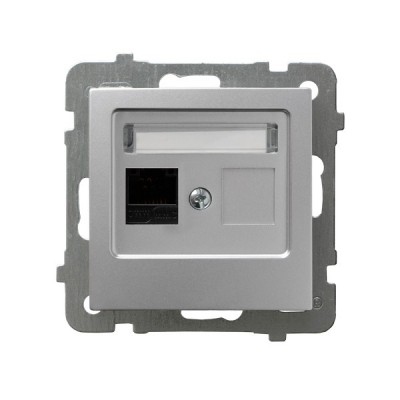 PRIZA UNITARA INTERNET CAT. 5E MMC ARGINT  GPK-1G/K/m/18 AS