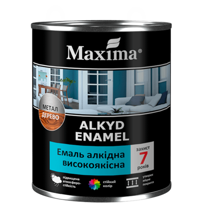 ЭМАЛЬ MAXIMA АЛКИД. ВЫСОКОКАЧЕСТВ. ШОКОЛАДНАЯ - 0,7кг