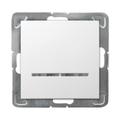 INTRERUPATOR UNITAR CU INDICATOR ALB  LP-1YS/m/00 IMPRESIA