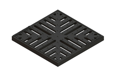 Gratar pluvial din fonta FULGA pentru camin 300x300 B125 (280x280x24)