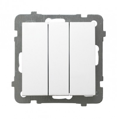 ВЫКЛЮЧАТЕЛЬ ТРОЙНОЙ БЕЛЫЙ  LP-13G/m/00 AS