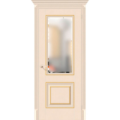 ДВЕРИ ЭКО КЛАССИКО-33G-27 IVORY (СТЕКЛО MAGIC FOG) 200*60