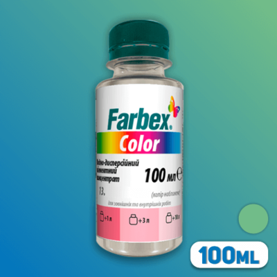 ПИГМЕНТНЫЙ КОНЦЕНТРАТ FARBEX COLOR 100мл, СВЕТЛО-ЗЕЛЕНЫЙ 