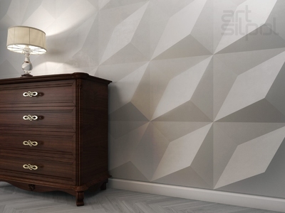 PIATRĂ DECORATIVĂ 3D  DIN GIPS 150*150mm  09ART016