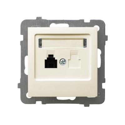 PRIZA TELEFON UNITARA ECRU  GPT-1G/m/27 AS