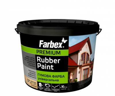 КРАСКА FARBEX РЕЗИНОВАЯ УНИВЕРСАЛЬНАЯ ГРАФИТ (RAL 7024) - 1,2кг