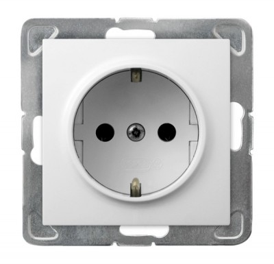 PRIZA CU IMPAMINTARE ALB  GP-1YS/m/00 IMPRESIA