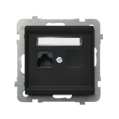 PRIZA UNITARA INTERNET CAT. 5E MMC NEGRU METALIC  GPK-1R/K/m/33 SONATA