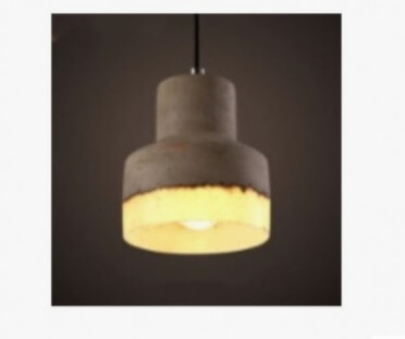 LUSTRA JH-226 D12*14cm E27/1 CEMENT+RASINA WHITE+  0071555