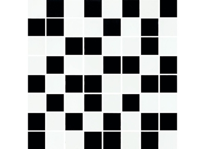 MOZAIKA JAVA BIALA/CZARNA 25*25 #