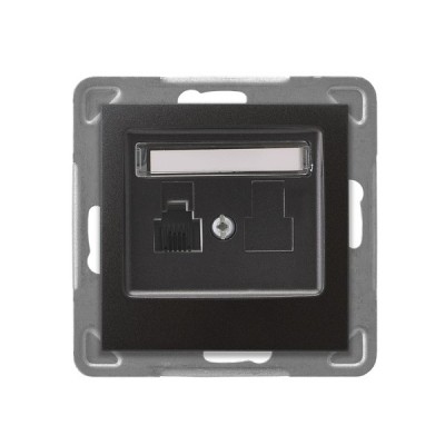 PRIZA TELEFON UNITARA ANTHRACITE  GPT-1Y/m/50 IMPRESIA