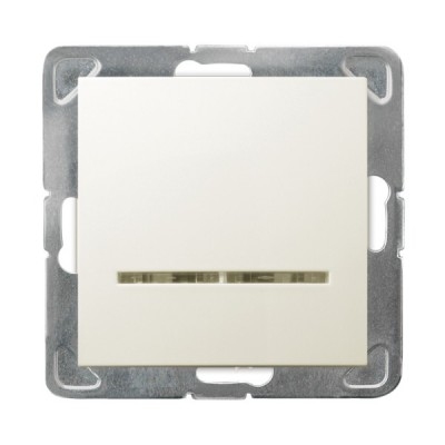 INTRERUPATOR UNITAR CU INDICATOR ECRU  LP-1YS/m/27 IMPRESIA