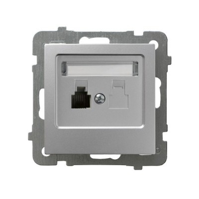 PRIZA TELEFON UNITARA ARGINT  GPT-1G/m/18 AS