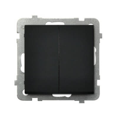 ПЕРЕКЛЮЧАТЕЛЬ ДВОЙНОЙ ПРОХОДНОЙ ЧЕРНЫЙ  LP-10R/m/33 SONATA