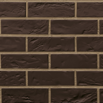 ПАНЕЛЬ ОТДЕЛОЧНАЯ VILO BRICK  (DARK BROWN С ФУГОЙ) (1buc-0.42m2) (10BUC)