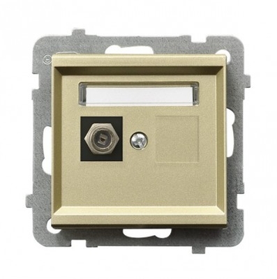 PRIZA UNITARA TV TIP F CHAMPAGNE GOLD  GPA-1RF/m/39 SONATA