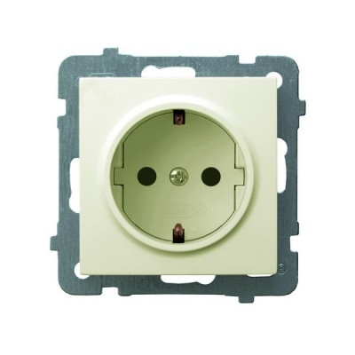 PRIZA CU IMPAMINTARE ECRU  GP-1GS/m/27 AS