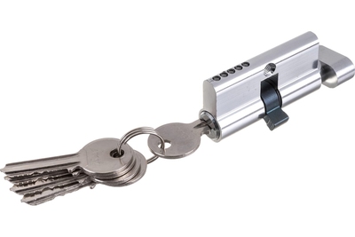 ЦИЛИНДРОВЫЙ МЕХАНИЗМ С ВЕРТУШКОЙ AX102/60MM (25+10+25) CP ХРОМ 5 кл. 39839