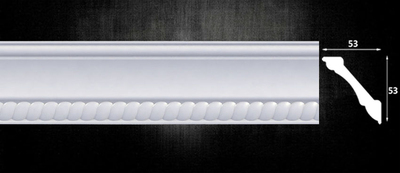 ПЛИНТУС ПОТОЛОЧНЫЙ OPTIMA DECOR 53*53*2000  702