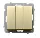 INTRERUPATOR TRIPLU CHAMPAGNE GOLD  LP-13R/m/39 SONATA