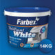КРАСКА FARBEX ИНТЕРЬЕРНАЯ ДЛЯ ПОТОЛКОВ И СТЕН ВДА BRILIANT WHITE БЕЛАЯ МАТ. 14кг