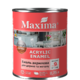 ЭМАЛЬ АКРИЛОВАЯ ДЛЯ ДЕРЕВА И МЕТАЛЛА MAXIMA БЕЛАЯ ШЕЛКОВИСТО-МАТОВАЯ 0,75л