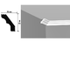 Плинтус Потолочный B20/25 (230)