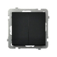 INTRERUPATOR DUBLU DE TRECERE NEGRU  LP-10R/m/33 SONATA