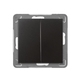 INTRERUPATOR DUBLU DE TRECERE ANTHRACITE  LP-10Y/m/50 IMPRESIA