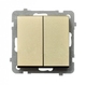 INTRERUPATOR DUBLU DE TRECERE CHAMPAGNE GOLD LP-10R/m/39 SONATA